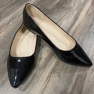 Black Pointed Toe Flats